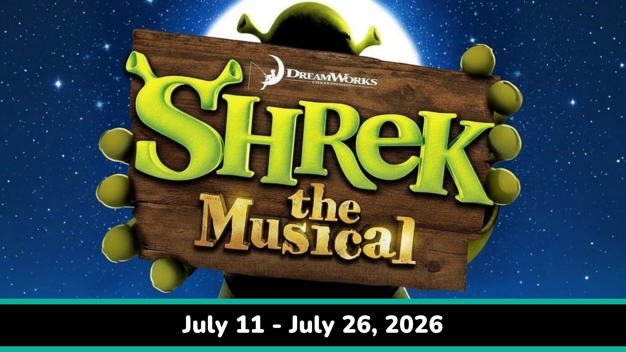 Shrek the Musical banner