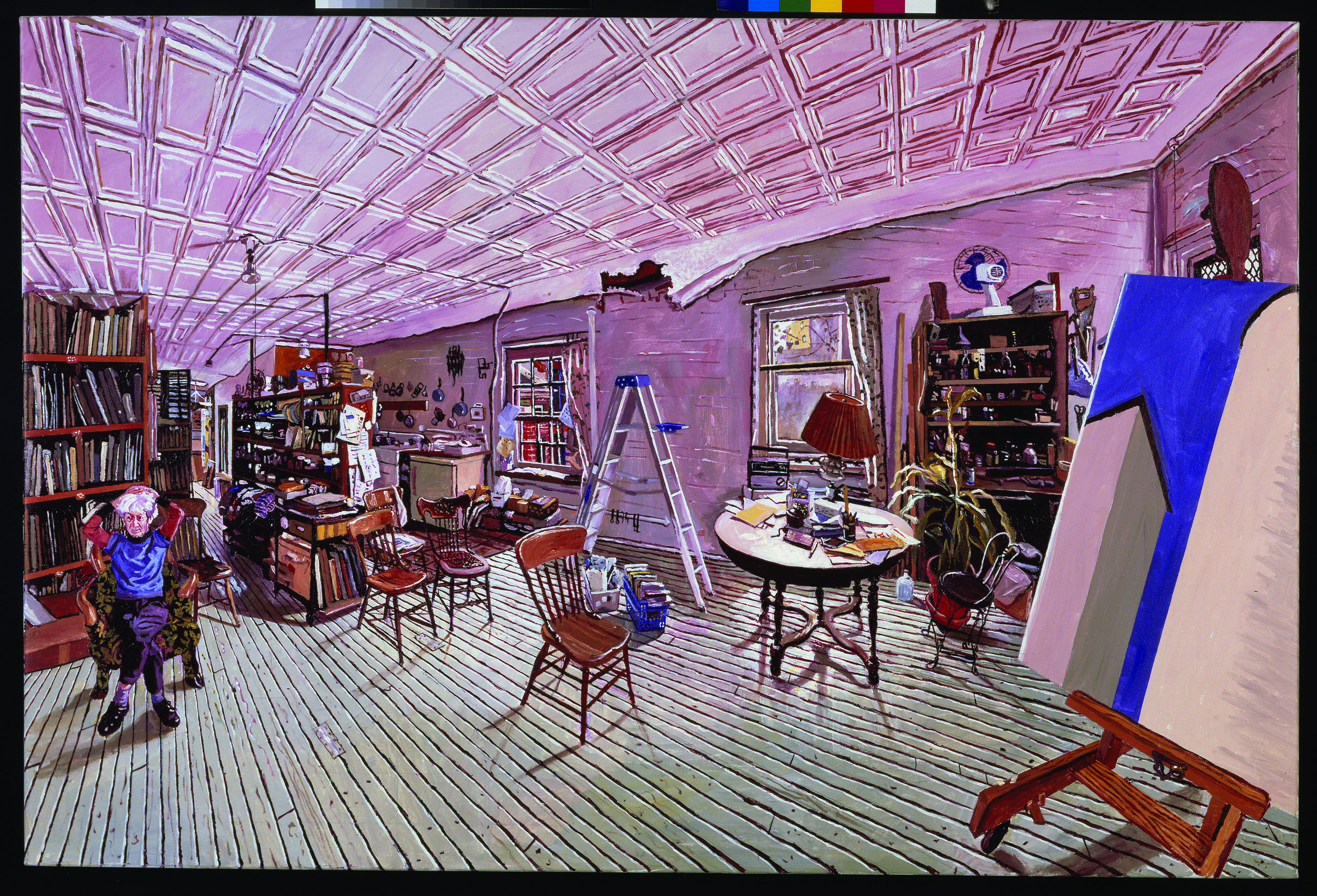 Lois Dodd painting by Mel Leipzig