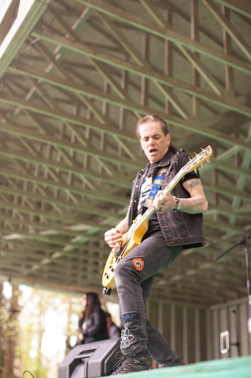 Live band performance on stage