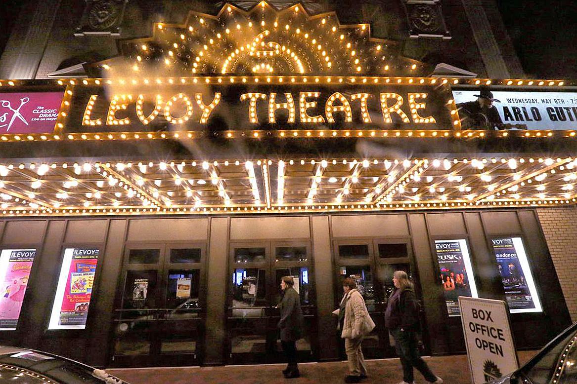 The Levoy Theatre marquee