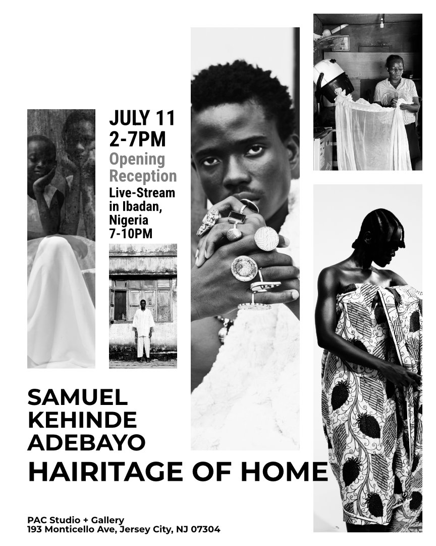 Samuel Kehinde Adebayo's HAIRITAGE OF HOME Exhibition Flyer