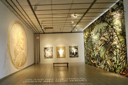 Installation view of "On and Off the Streets: Urban Art New Jersey"