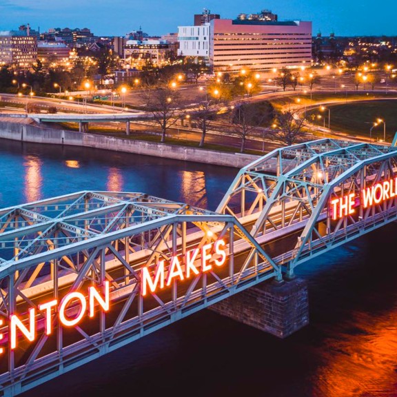 Trenton Makes The World Takes bridge slogan