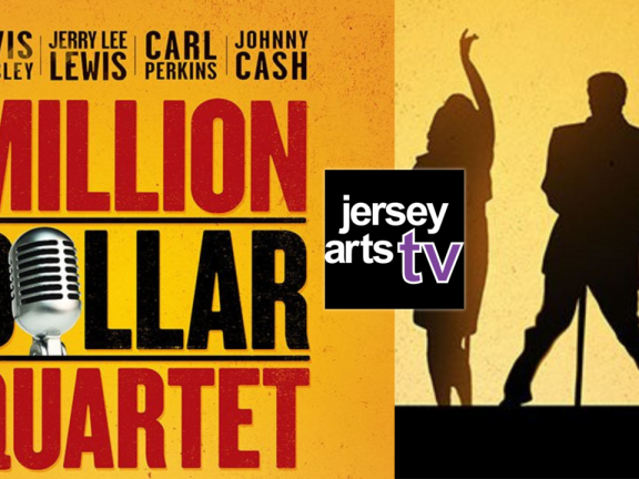 Million Dollar Quartet promotional material with JerseyArtsTV logo