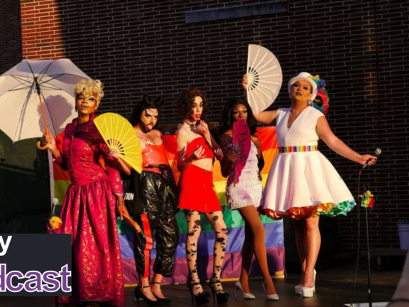 Drag performance from Pride on the Plaza