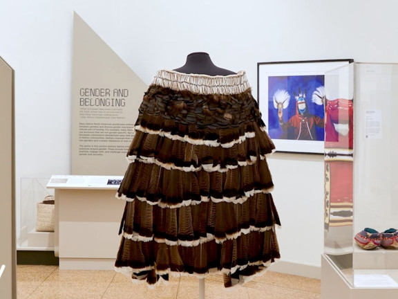 native american cloth piece in montclair art museum