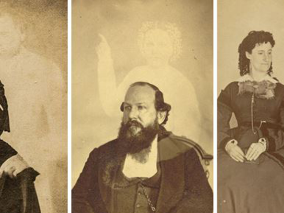 Old photos of alleged spirits behind subjects