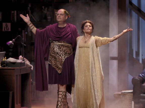 JerseyArts Header for The Gods of Comedy with actors performing