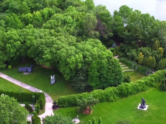 Grounds for Sculpture aerial view