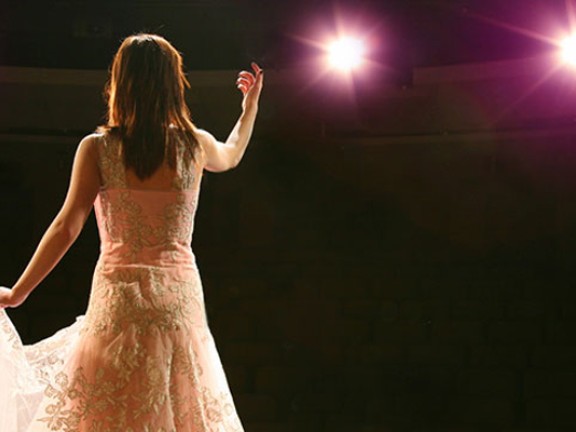 Opera performer on stage
