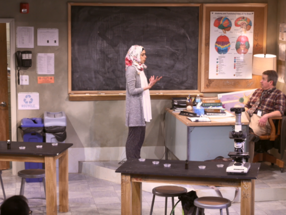 JerseyArts header featuring actors rehearsing for Paradise
