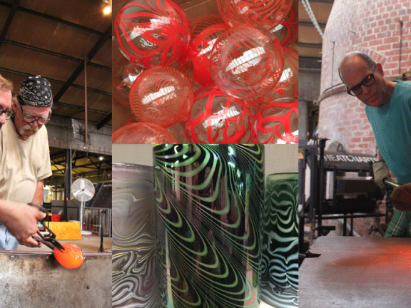 Wheaton Arts glass blowing