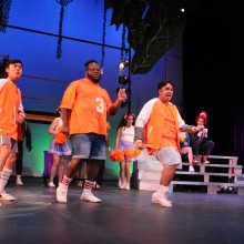 actors performing a song from a Seussical the Musical