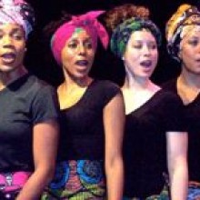 Women celebrating Sheila’s Day, the joyous musical that honors and celebrates women and their perseverance