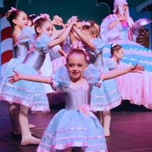 A young ballerina in a dance performance at Kelsey Theatre