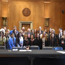 Members of the ArtPride staff and volunteers at Arts Advocacy Day in Washington DC
