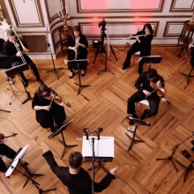 Musicians rehearsing during pandemic times