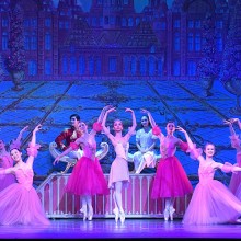 Dancers performing The Nutcracker from the bergenPAC stage