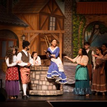 Actors from the bergenPAC Performing Arts School on stage