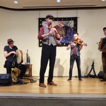 Folk Band performing.