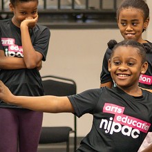 Kids performing as part of NJPAC's arts education program