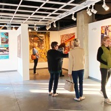 Interior of Noyes Museum of Art gallery space
