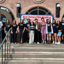 2024 New Jersey Film festival staff with Visiting Filmmakers with Benjamin To and Irina Arnaut
