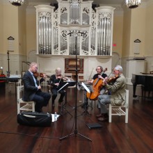 American String Quartet performing at Princeton Seminary Chapel.