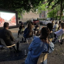 Outdoor film screening