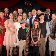 Cast of actors from the play "It's a Wonderful Life."