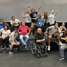 Group photo of SCCC Professors and Students design & production team for She Kills Monsters