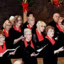 Choir singing in church.