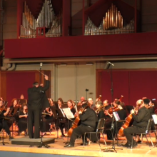Music Director conducting the Somerset Symphony