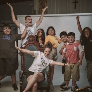 A group of people posing for a photo