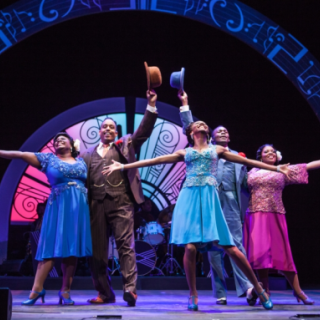 Actors from Ain't Misbehavin performing on state at Crossroad Theatre