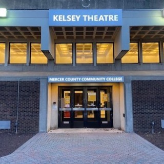 Exterior of Kelsey Theatre at Mercer County Community College