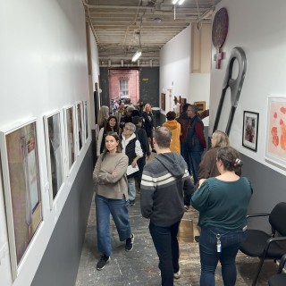 Visitors in an Exhibit Hall