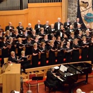 A choral group performing