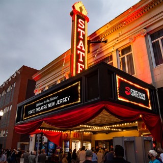 The facade and marquee of State Theatre New Jersey
