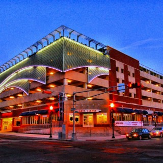 Exterior of the Noyes Arts Garage in Atlantic City