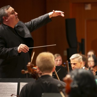 Music Director Michael Avagliano conducting the Somerset Symphony