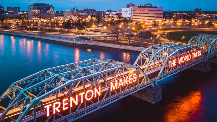Trenton Makes The World Takes bridge slogan