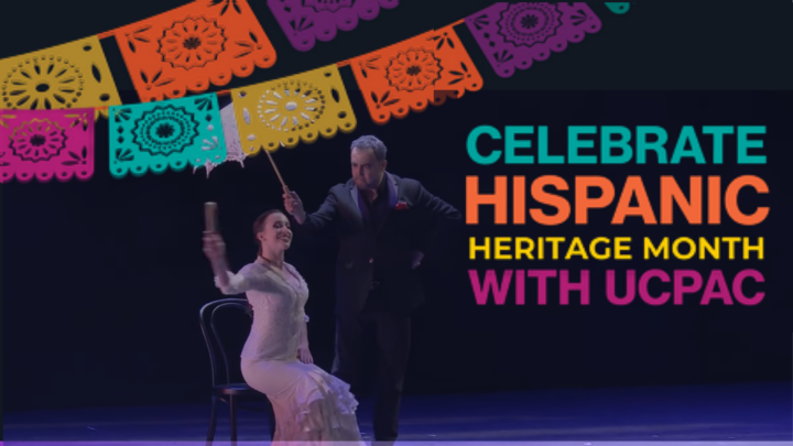 UCPAC Hispanic Heritage Month banner with Flamenco performance