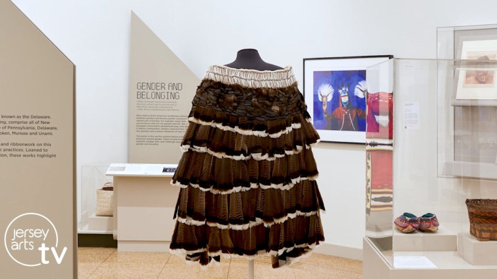 native american cloth piece in montclair art museum