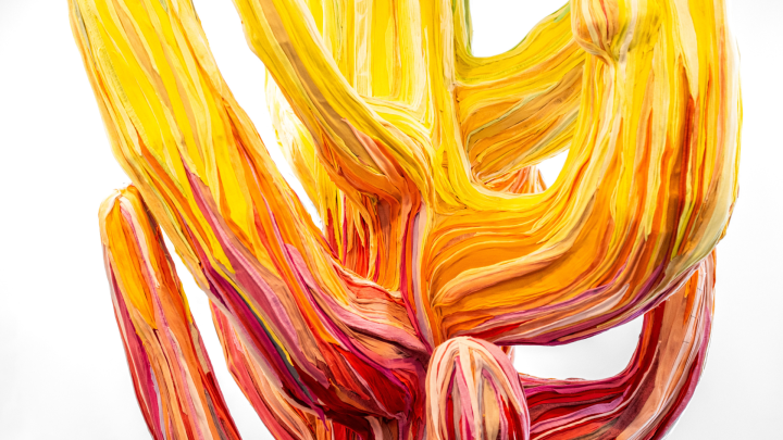 Yellow orange and red artwork