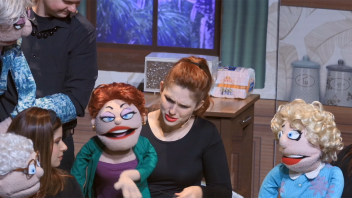 JerseyArts header for That Golden Girls Show with puppets