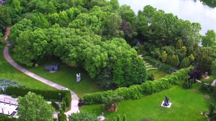 Grounds for Sculpture aerial view