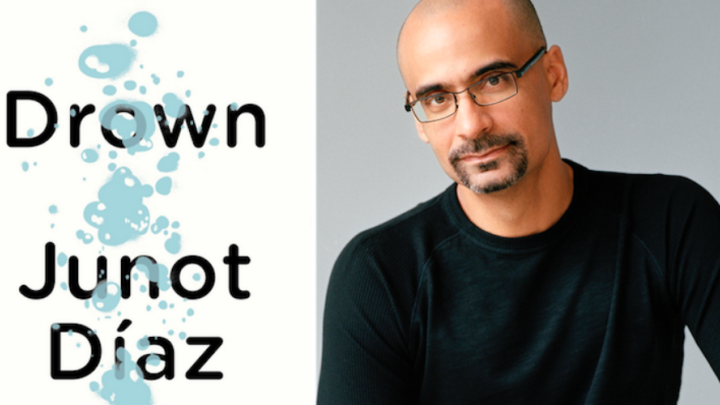 Junot Diaz and his book cover