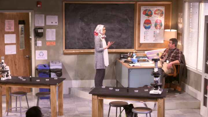 JerseyArts header featuring actors rehearsing for Paradise