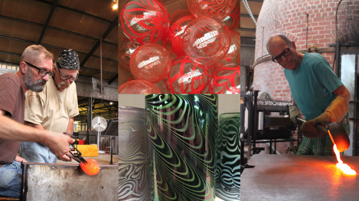 Wheaton Arts glass blowing